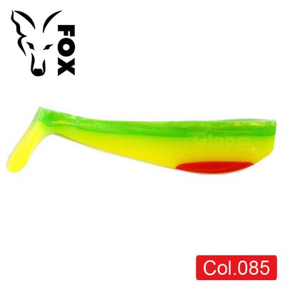 Силиконовый виброхвост FOX 12см Gloom #085 (chartreuse lime red) (1шт) 9872 фото