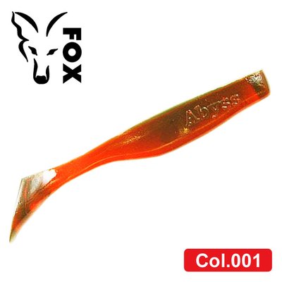 Silicone vibrating tail FOX 9cm Abyss #001 (machine oil) (1 piece) 6134 фото