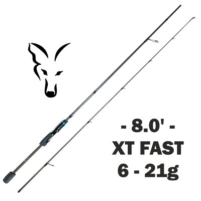 Спінінг FOX Long Rage XT 8' FAST 2.41м 6-21г FXLRXT8 фото