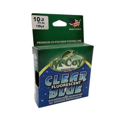 Волосінь монофільна McCoy Clear Blue Fluorescent 10lb 114м 0.30мм DIA.0.012 215460 фото