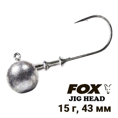 Lead Jig Head FOX hook #4/0 15g (1pc) 8538 фото