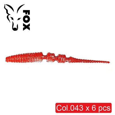 Silicone slug FOX 7cm Leech (JAVASTICK) #043 (red perlamutr) (edible, 6 pcs) 8842 фото